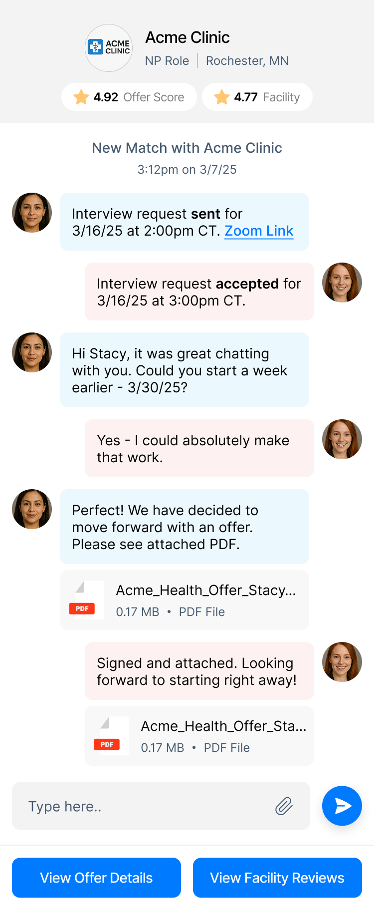 HealthStubs Job Matching 7